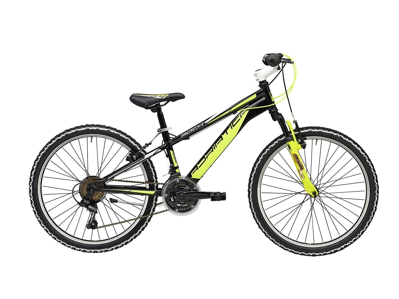 bicicleta mtb adriatica rock 24 18v negru galben