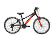 bicicleta mtb adriatica rock 24 18v negru portocaliu