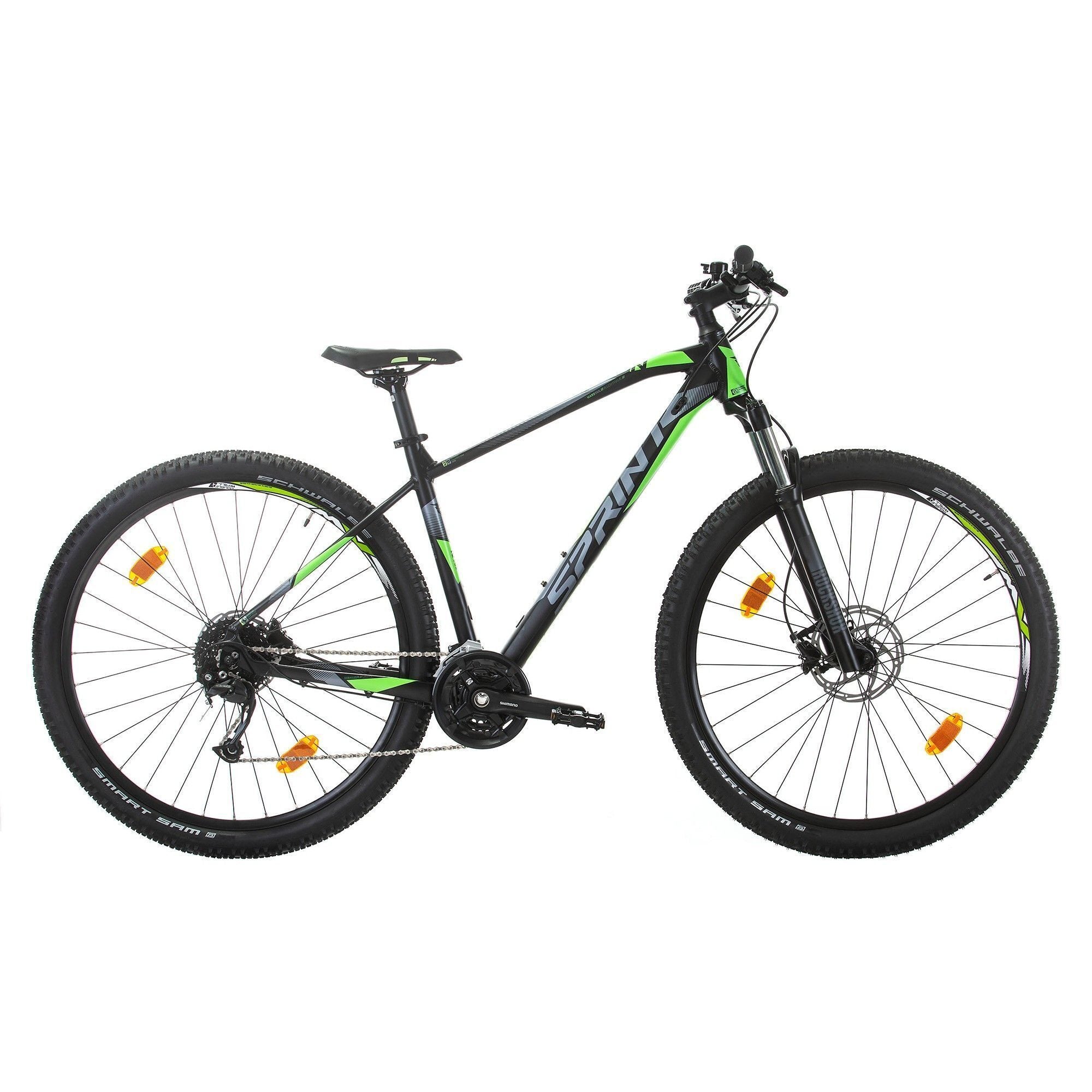 bicicleta mtb sprint apolon 29 negru mat verde neon 480 mm 1