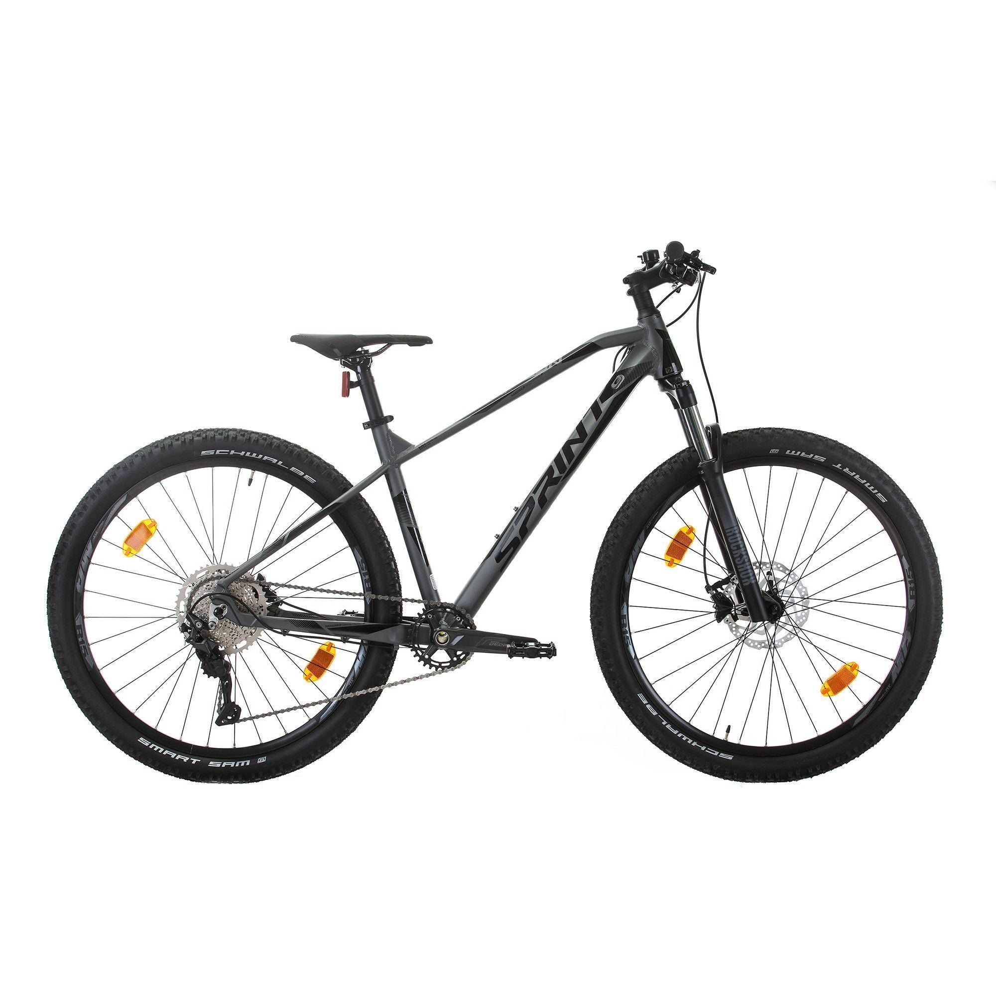 bicicleta mtb sprint apolon pro 275 gri mat negru 440 mm