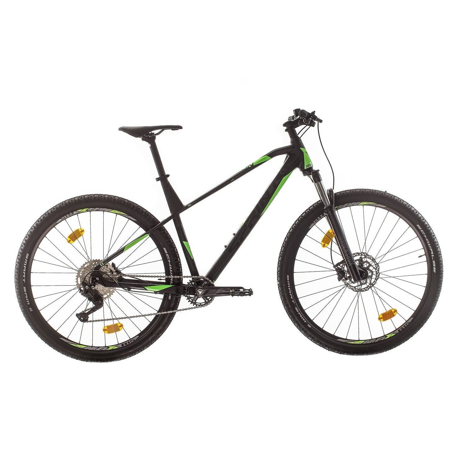 bicicleta mtb sprint apolon pro 29 negru mat verde neon 480 mm