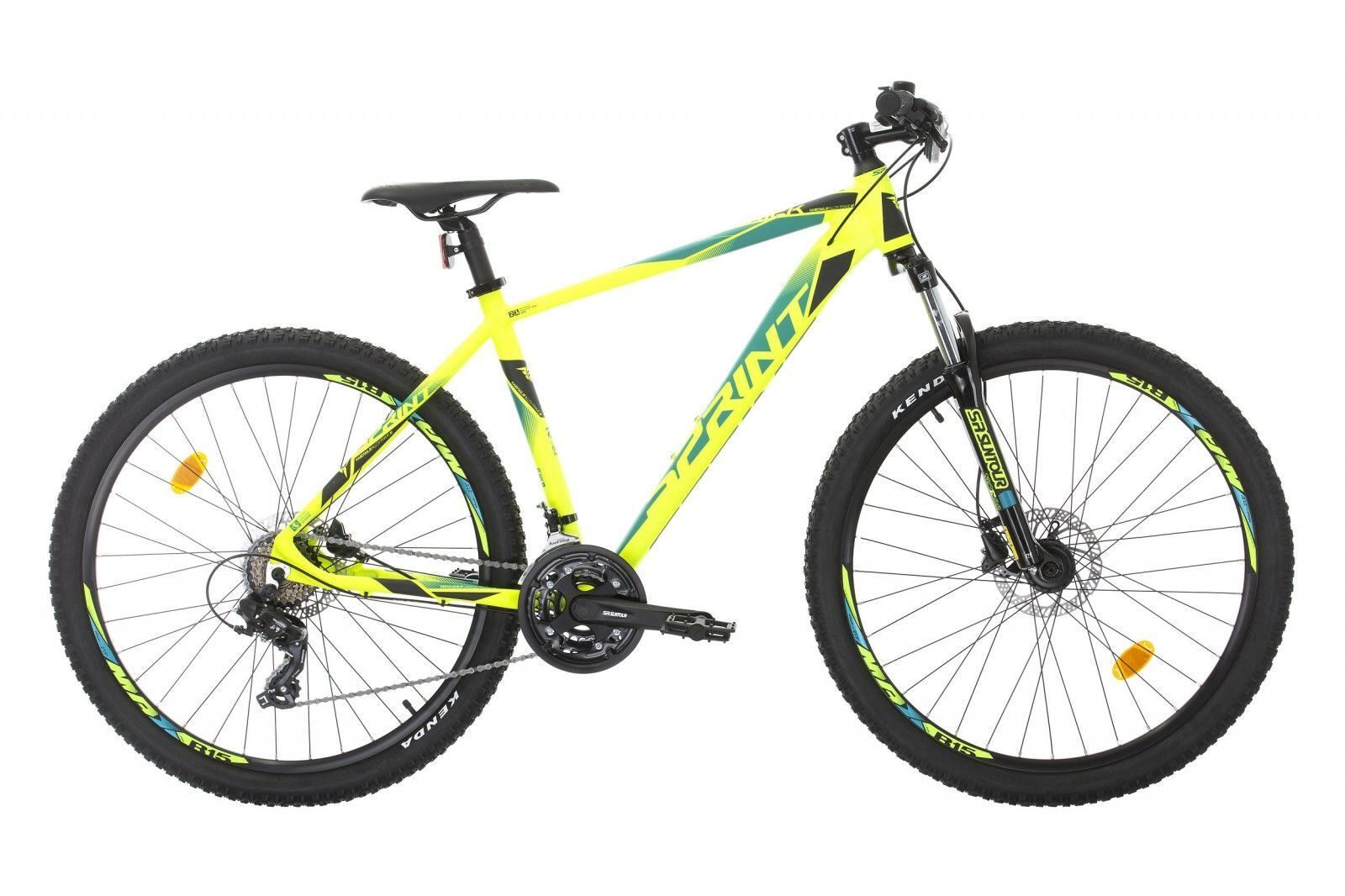 bicicleta mtb sprint maverick 275 verde neon mat 480mm