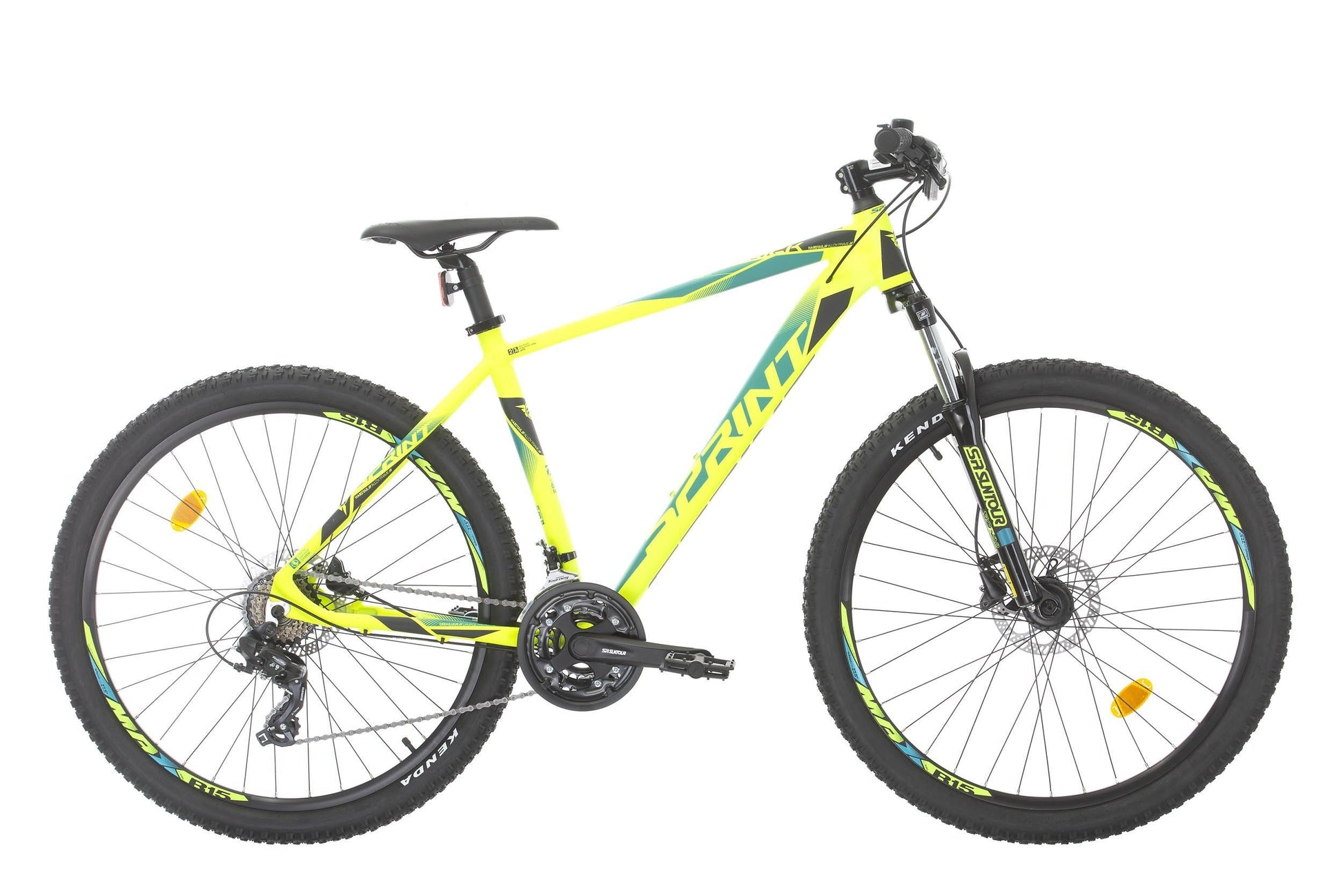 bicicleta mtb sprint maverick 29 verde neon mat 440mm