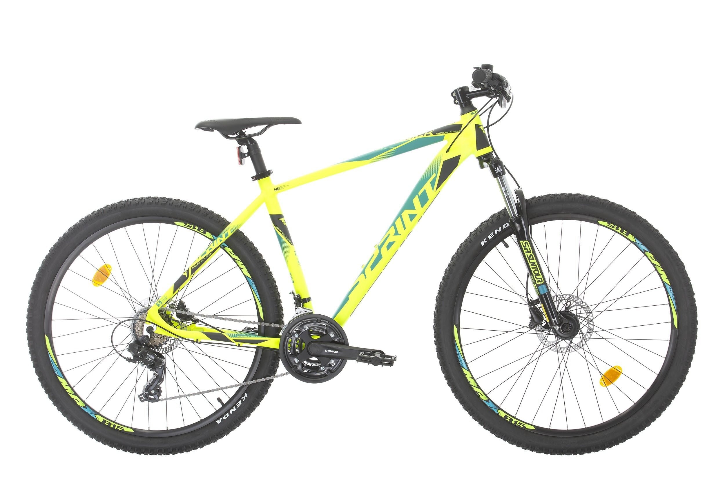 bicicleta mtb sprint maverick 29 verde neon mat 440mm