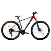 bicicleta mtb sprint maverick pro 275 negru mat rosu 440mm