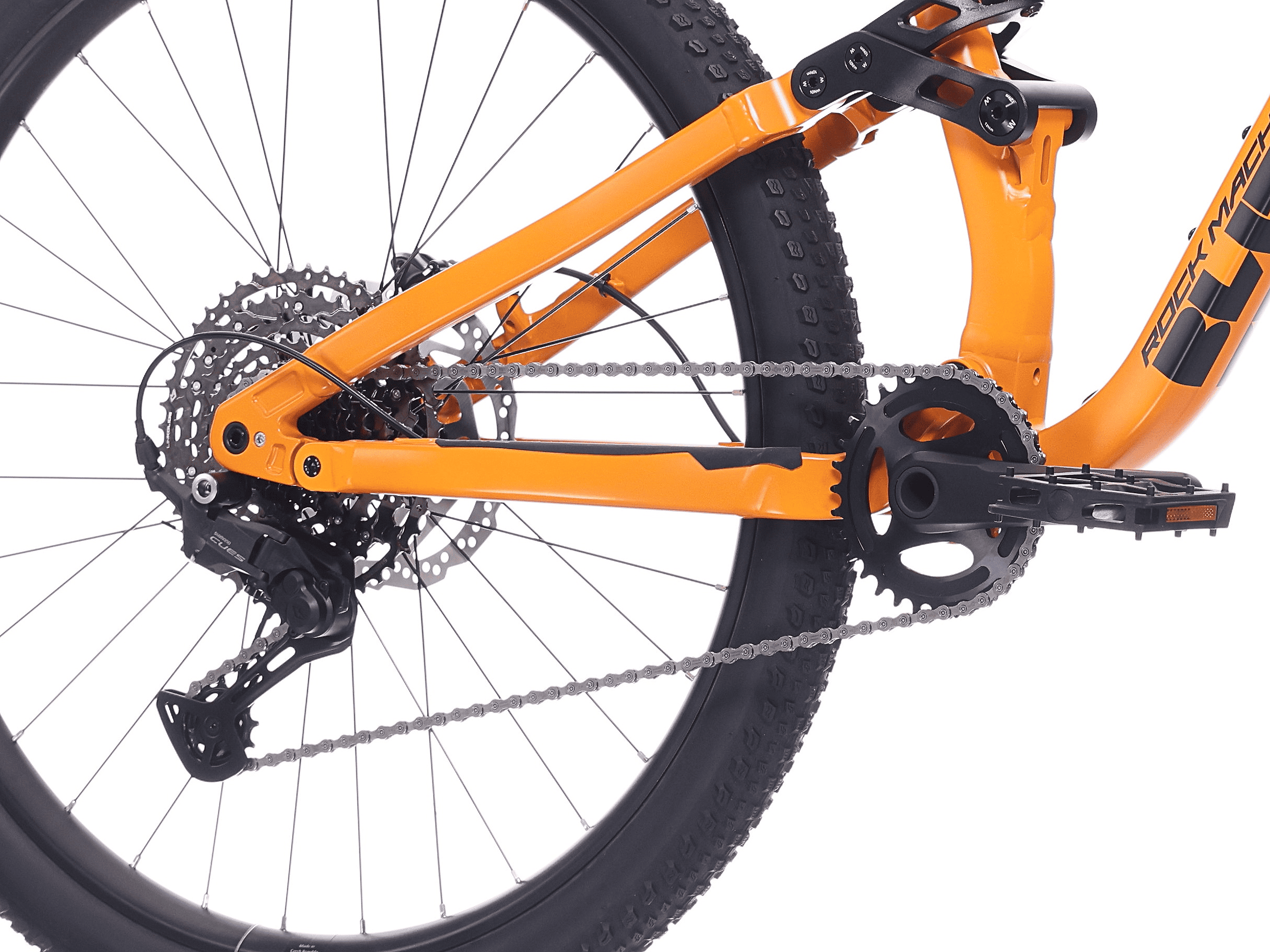 Bicicleta Rock Machine Blizz 27 FS 30 27.5 Matte Lava Orange 38cm - (M)