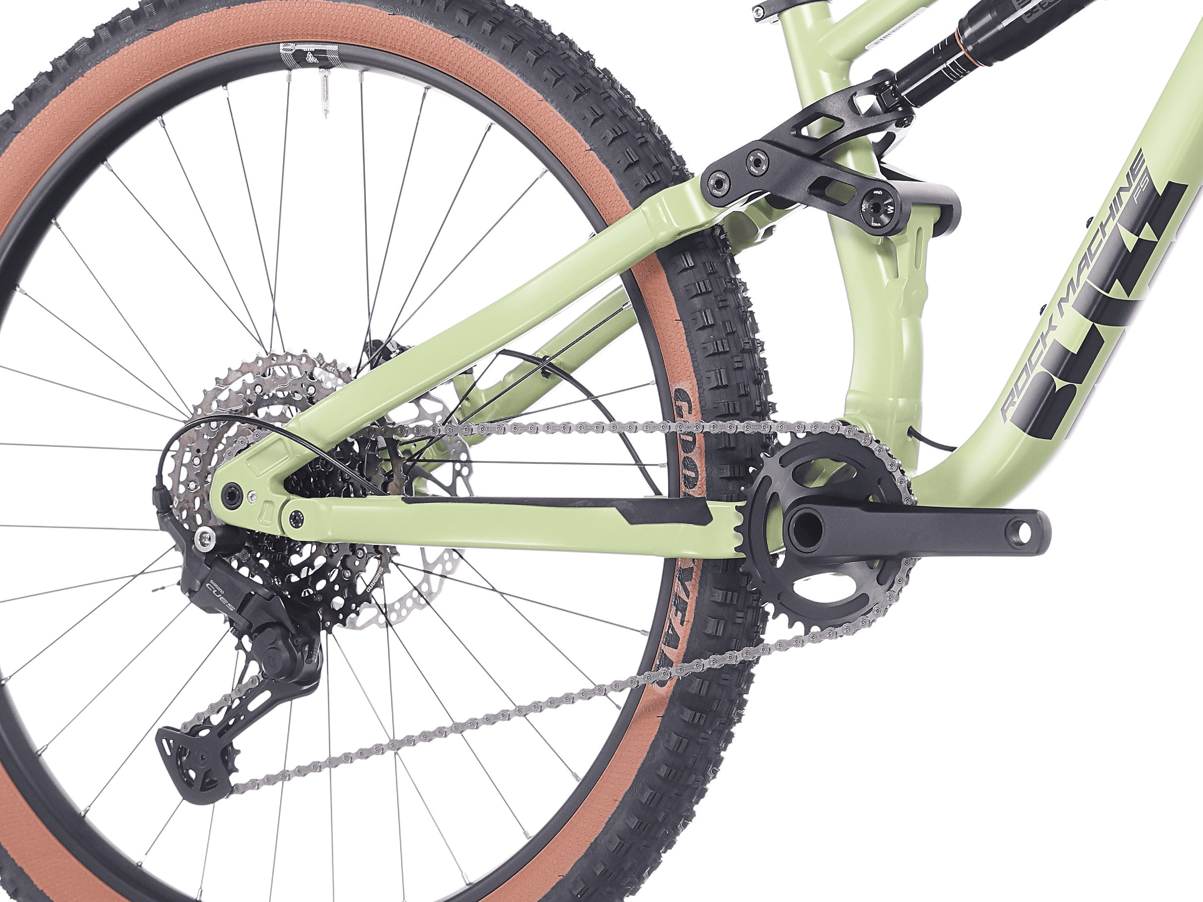 Bicicleta Rock Machine Blizz 27 FS 50 27.5 Matte Jade Green 38cm - (M)