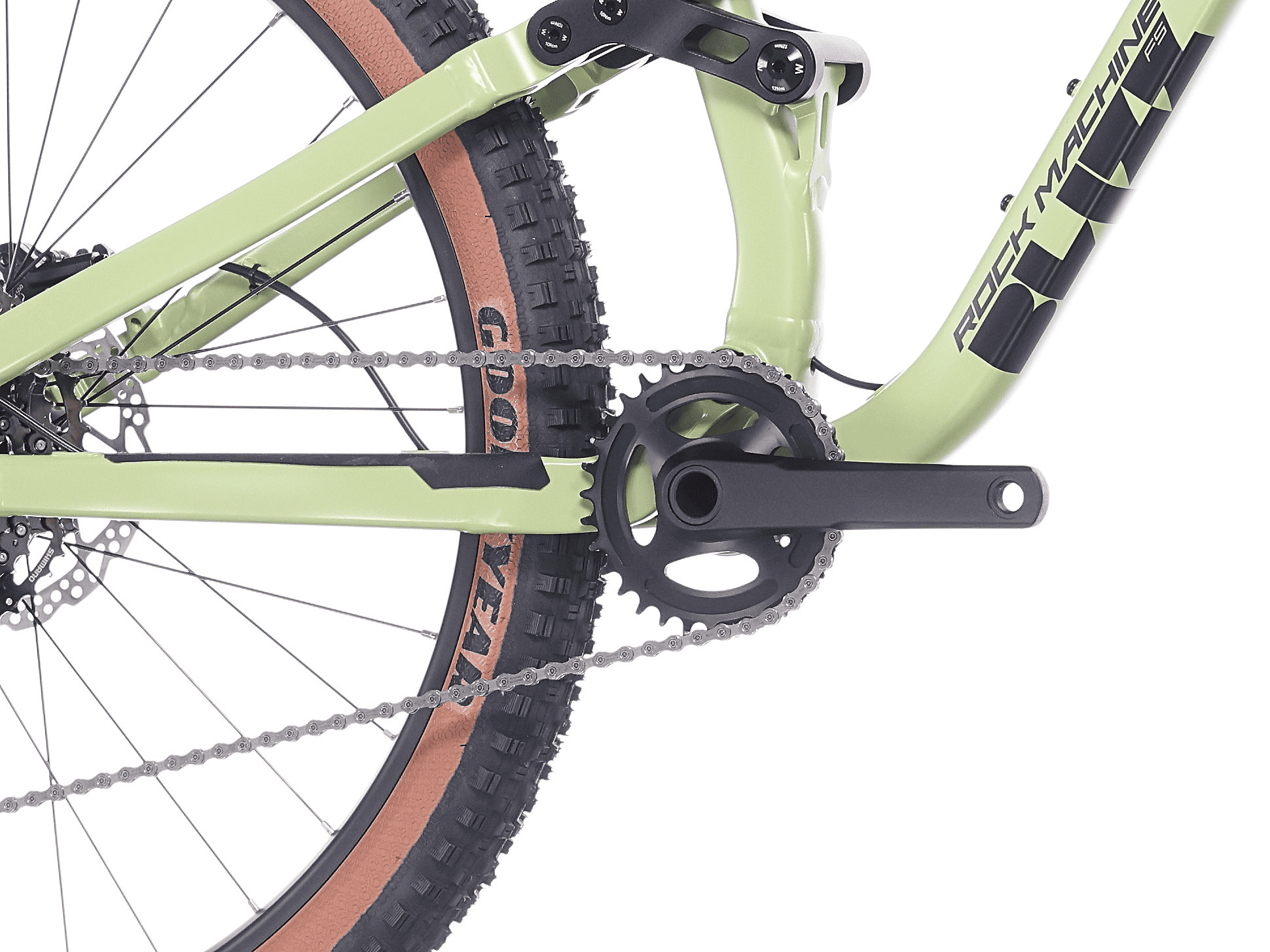 Bicicleta Rock Machine Blizz 27 FS 50 27.5 Matte Jade Green 38cm - (M)
