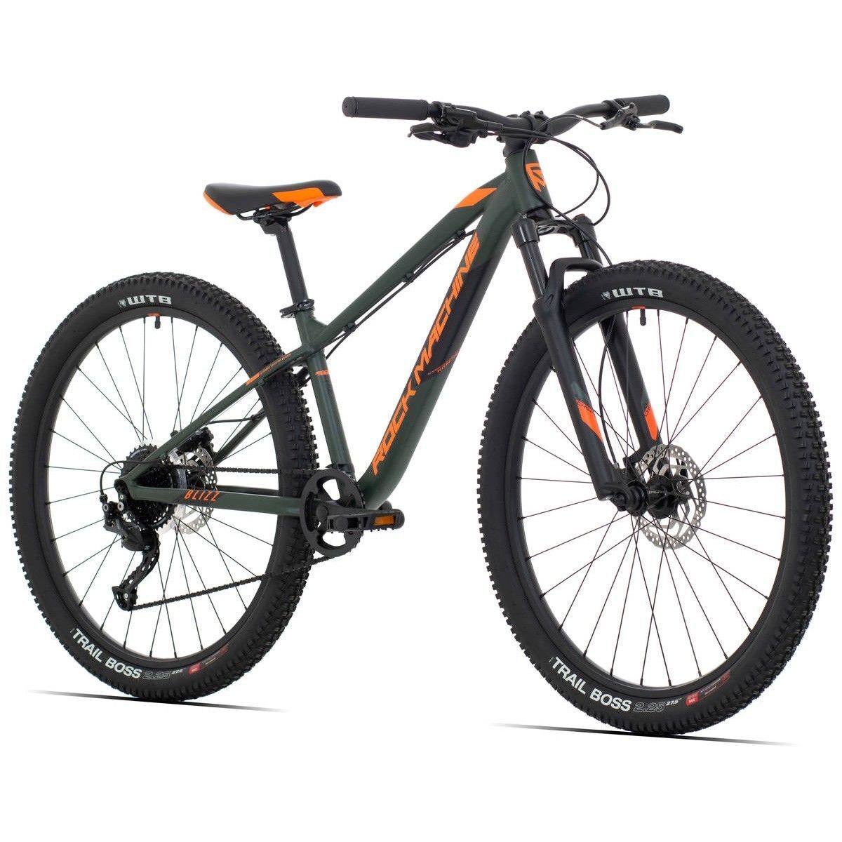 bicicleta rock machine blizz 27 hd 275 matte khaki neon orange black 15 s 1