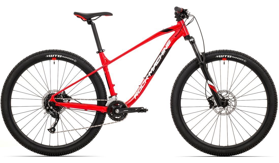 bicicleta rock machine blizz 30 29 29 gloss dark red black silver 150 s