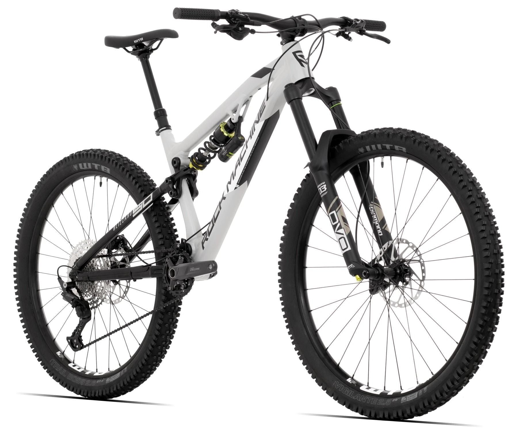 bicicleta rock machine blizzard 50 297 matte greyblackwhite 170 m 1