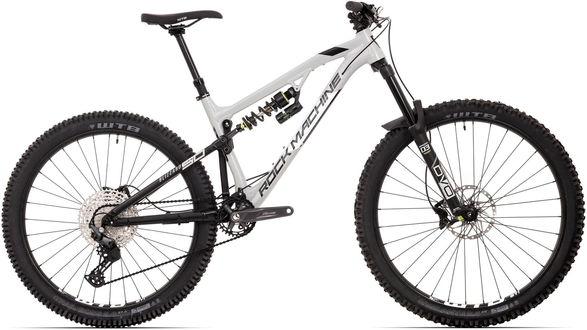 bicicleta rock machine blizzard 50 297 matte greyblackwhite 170 m