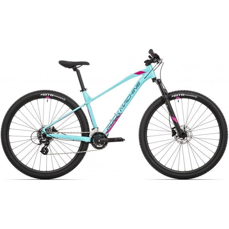 bicicleta rock machine catherine 10 29 29 neon cyan petrol pink 150 s