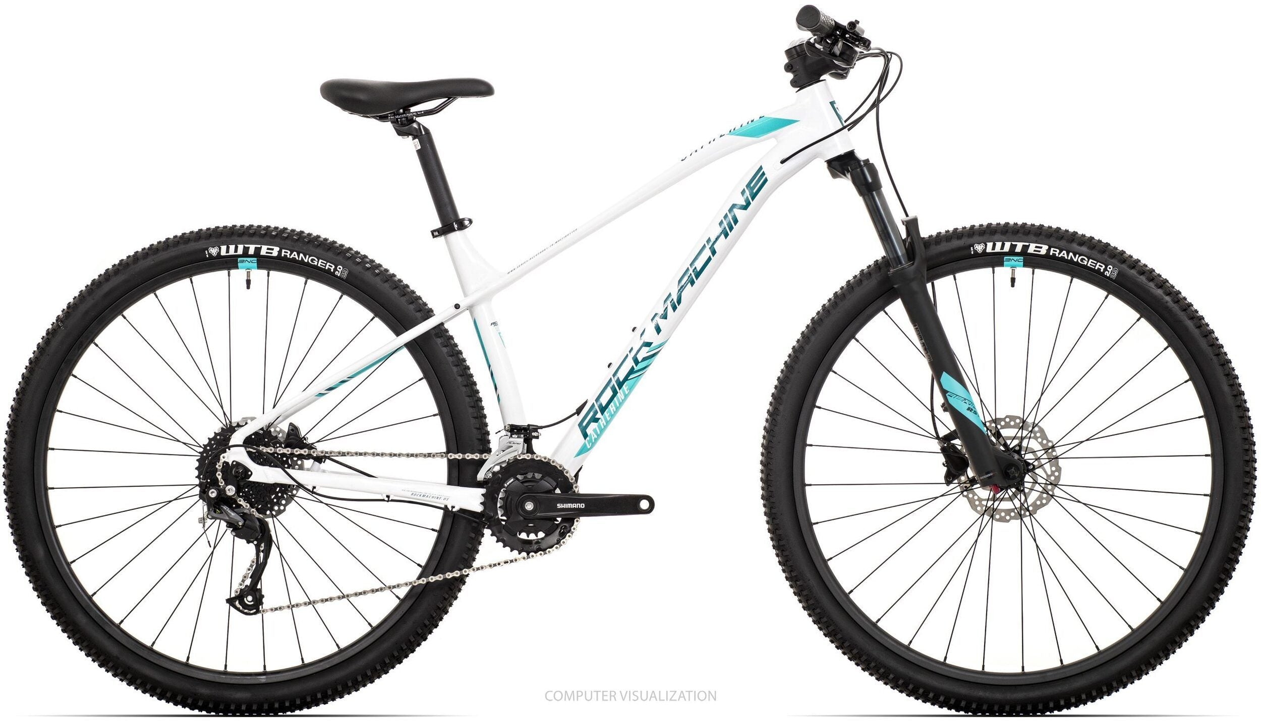 bicicleta rock machine catherine 20 29 29 gloss white petrol neon cyan 170 m 2 scaled