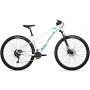 bicicleta rock machine catherine 20 29 29 gloss white petrol neon cyan 170 m