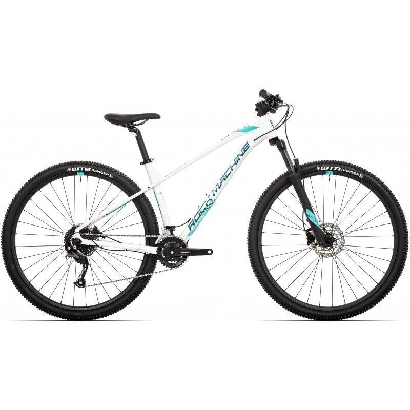 bicicleta rock machine catherine 20 29 29 gloss white petrol neon cyan 170 m