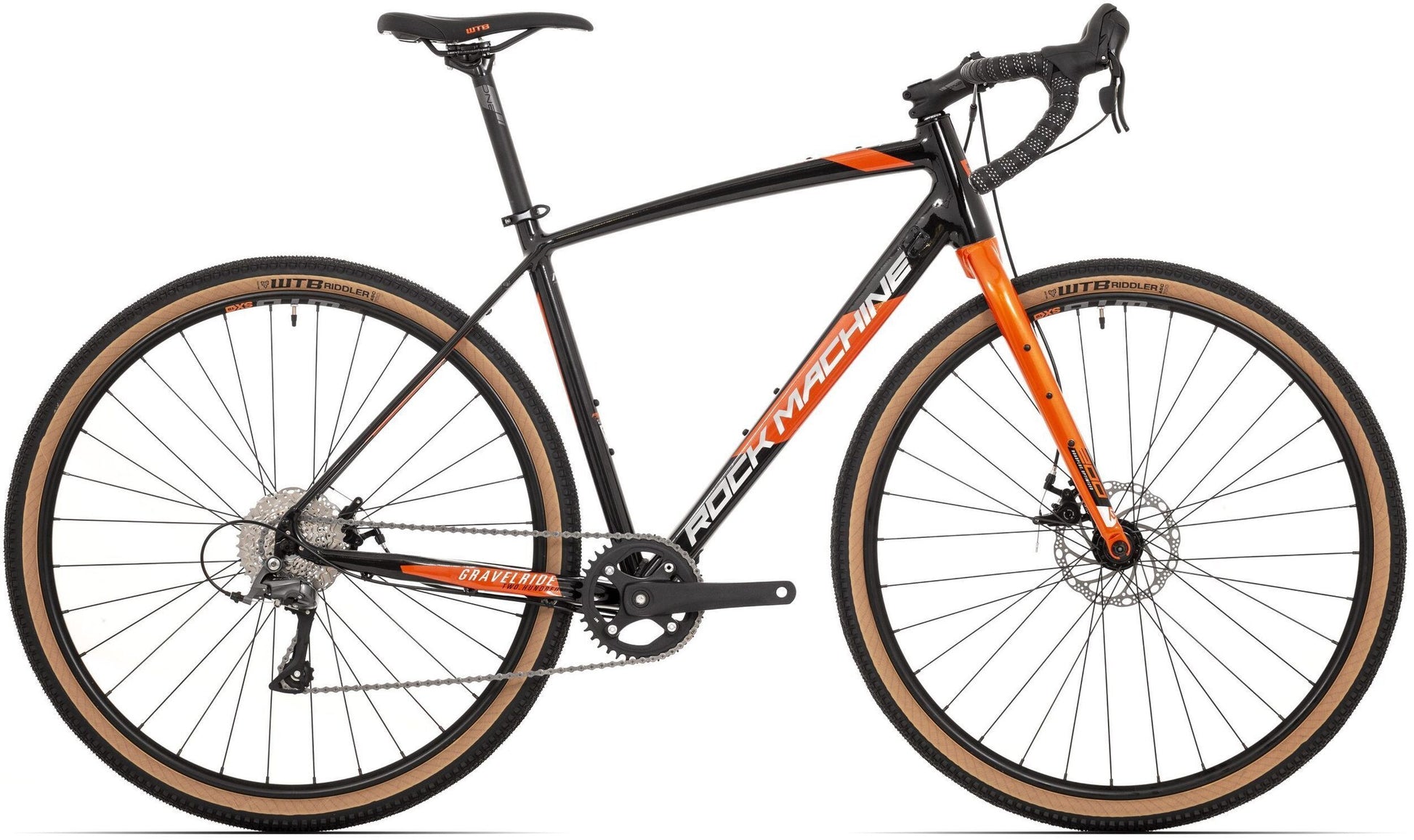 bicicleta rock machine gravelride 200 28 gloss black silver orange 54cm scaled