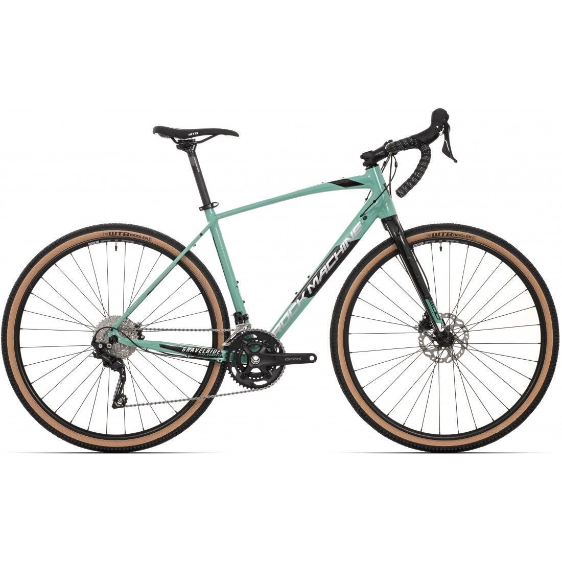 bicicleta rock machine gravelride 500 28 gloss light slate black silver 58cm