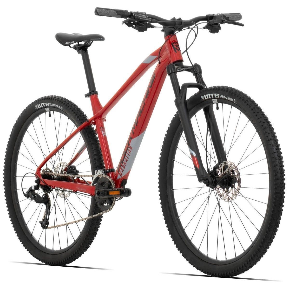 bicicleta rock machine manhattan 40 29 29 gloss metallic orange silver 190 l 1