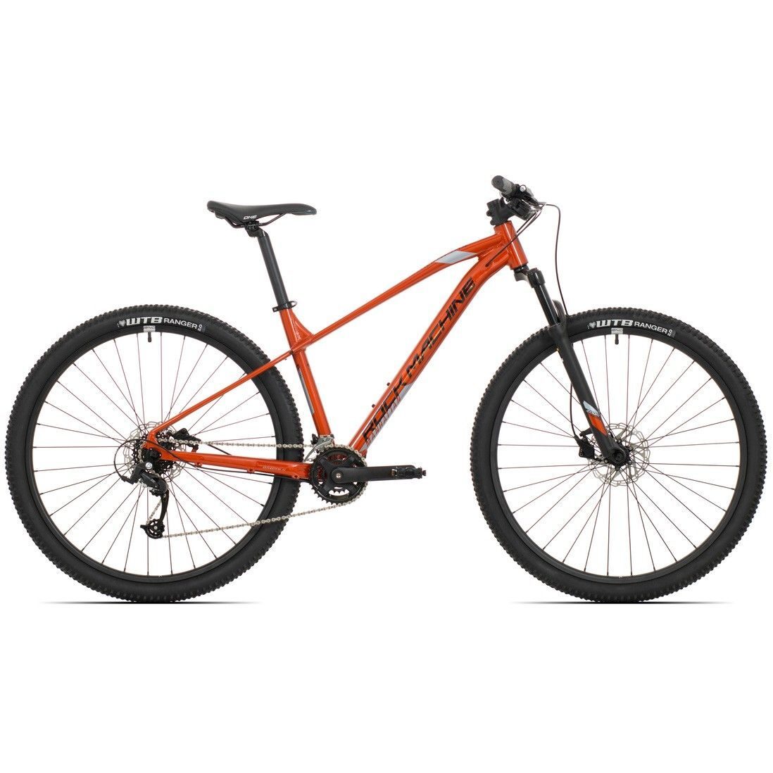 bicicleta rock machine manhattan 40 29 29 gloss metallic orange silver 210 xl 3