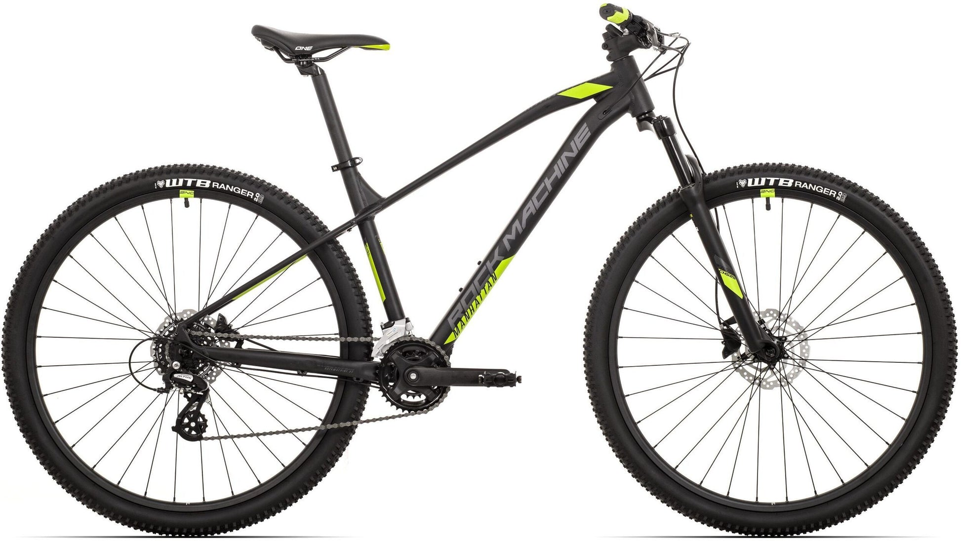 bicicleta rock machine manhattan 40 29 29 matte black grey radioactive yellow 190 l 1 scaled