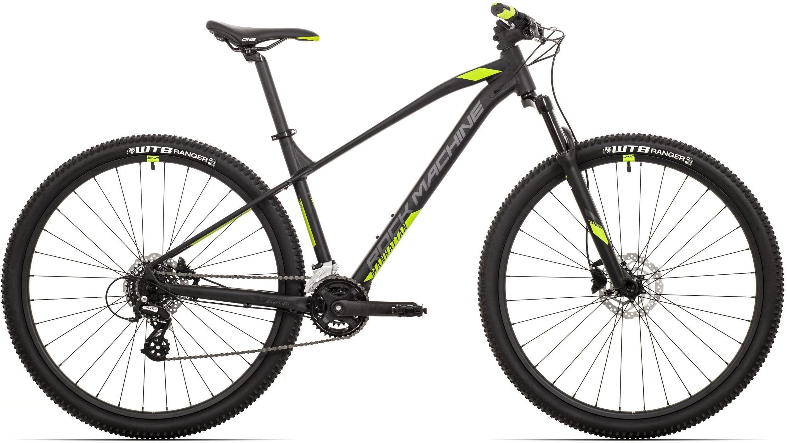 bicicleta rock machine manhattan 40 29 29 matte black grey radioactive yellow 190 l 1 scaled