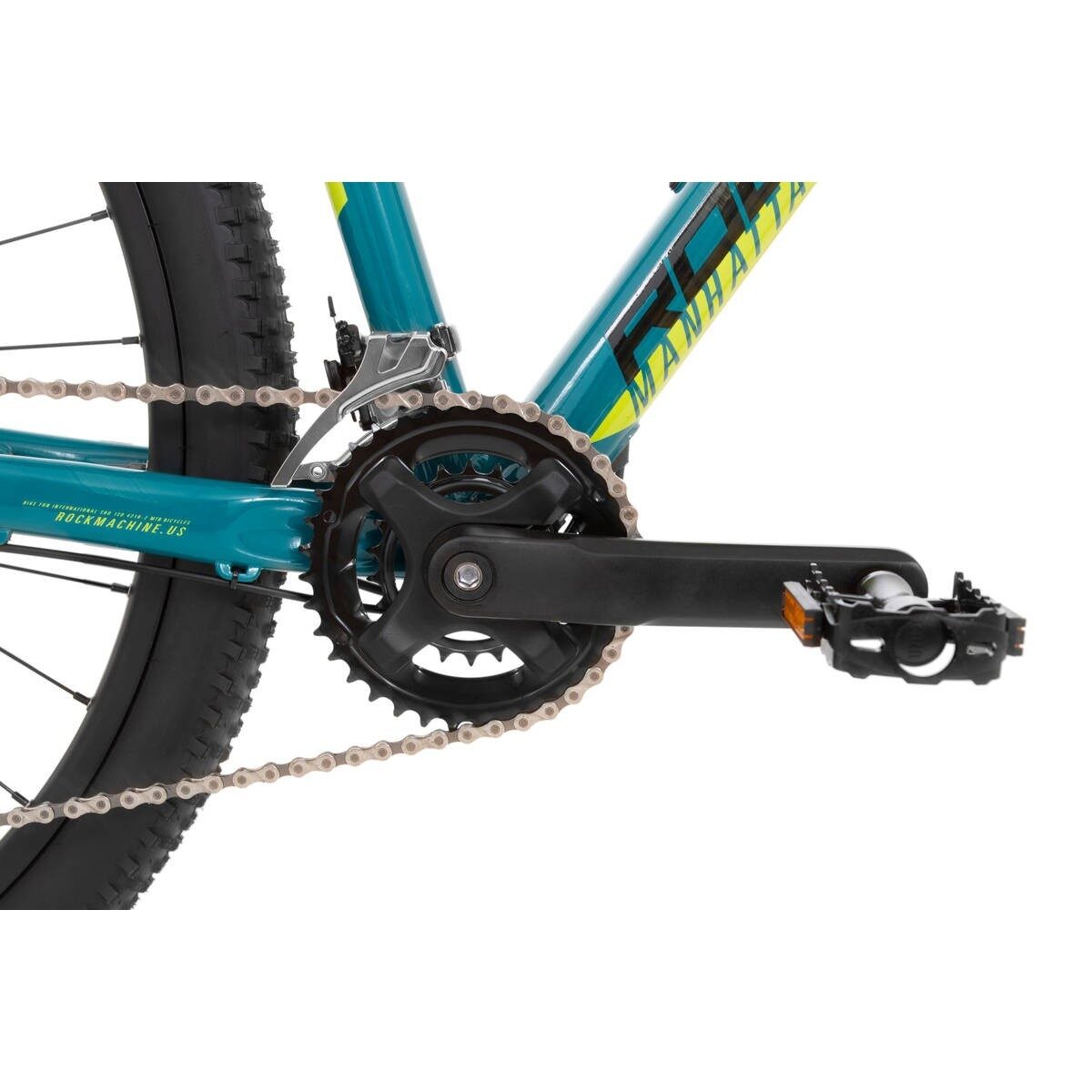 bicicleta rock machine manhattan 90 29 29 gloss blue black radioactive yellow 210 xl 5