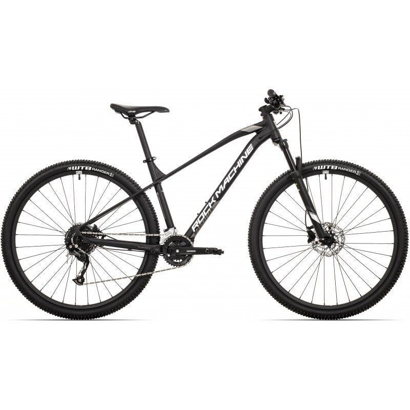 bicicleta rock machine manhattan 90 29 29 matte black silver silver 150 s