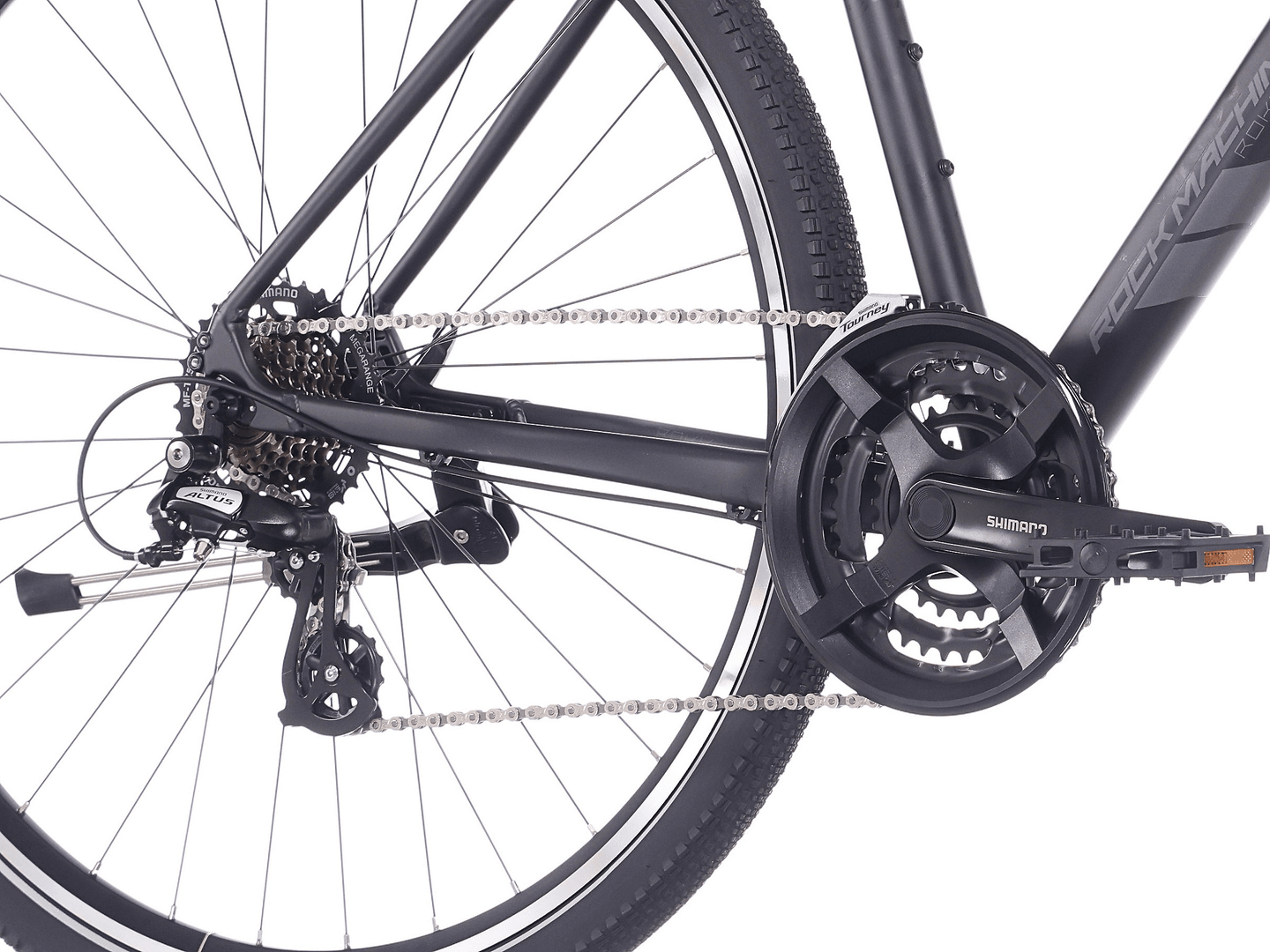 Bicicleta Rock Machine Rokk 30 28 Matte Black 46cm - (M)
