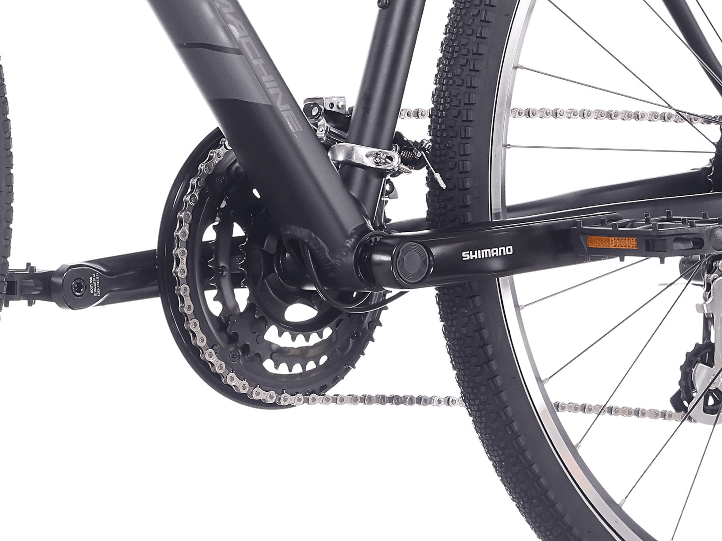 Bicicleta Rock Machine Rokk 30 28 Matte Black 51cm - (L)
