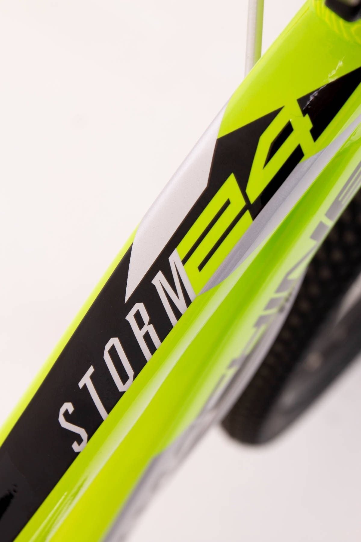 bicicleta rock machine storm 24 md gloss radioactive yellow black silver 3