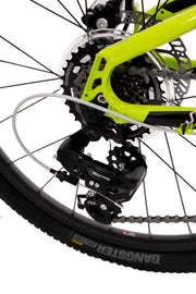 bicicleta rock machine storm 24 md gloss radioactive yellow black silver
