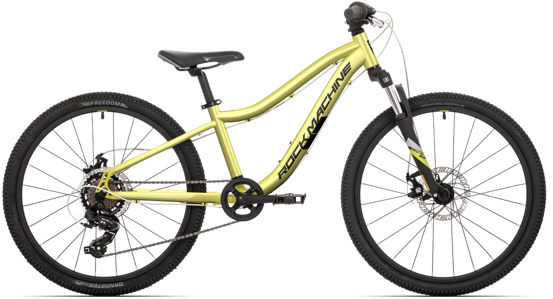 Bicicleta Rock Machine Storm 24 MD Gloss Sulfor Yellow