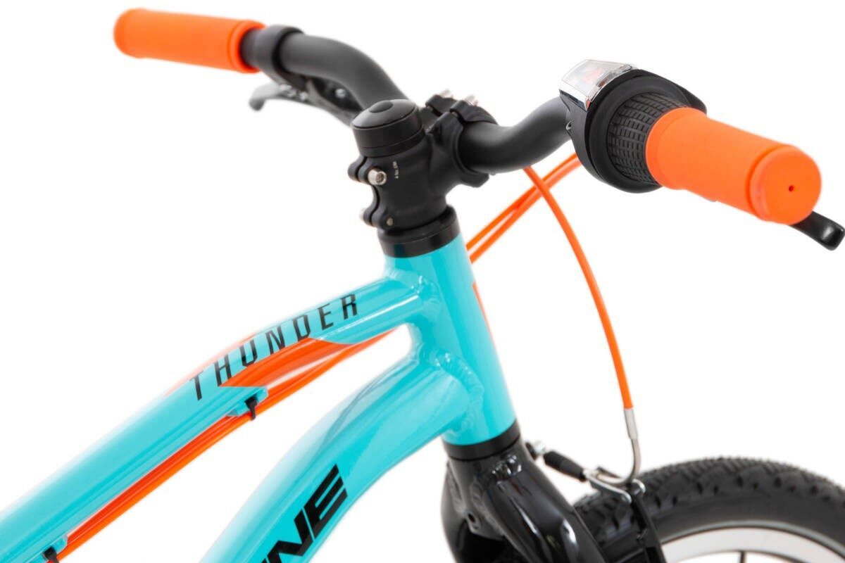 bicicleta rock machine thunder 20 vb gloss neon cyan black orange 2