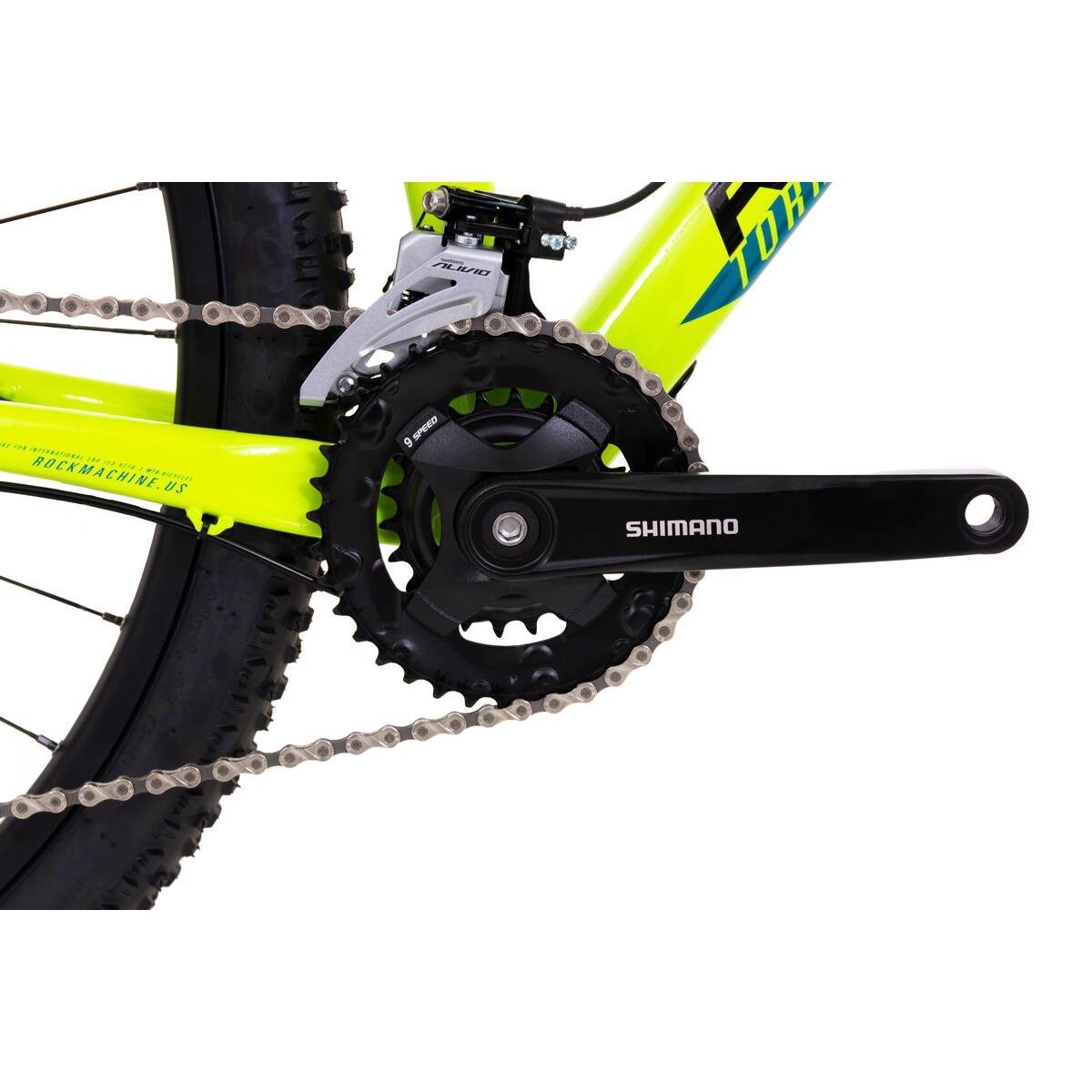 bicicleta rock machine torrent 20 29 29 gloss radioactive yellow black petrol 170 m 3
