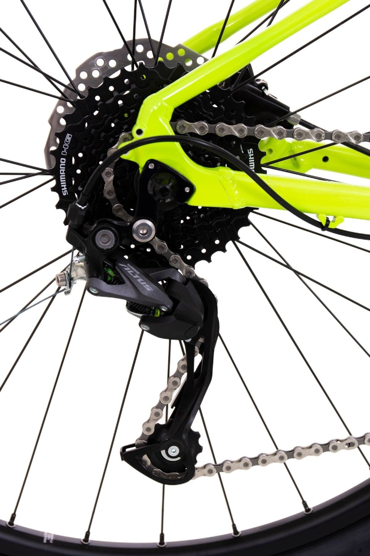 bicicleta rock machine torrent 20 29 29 gloss radioactive yellow black petrol 190 l 1