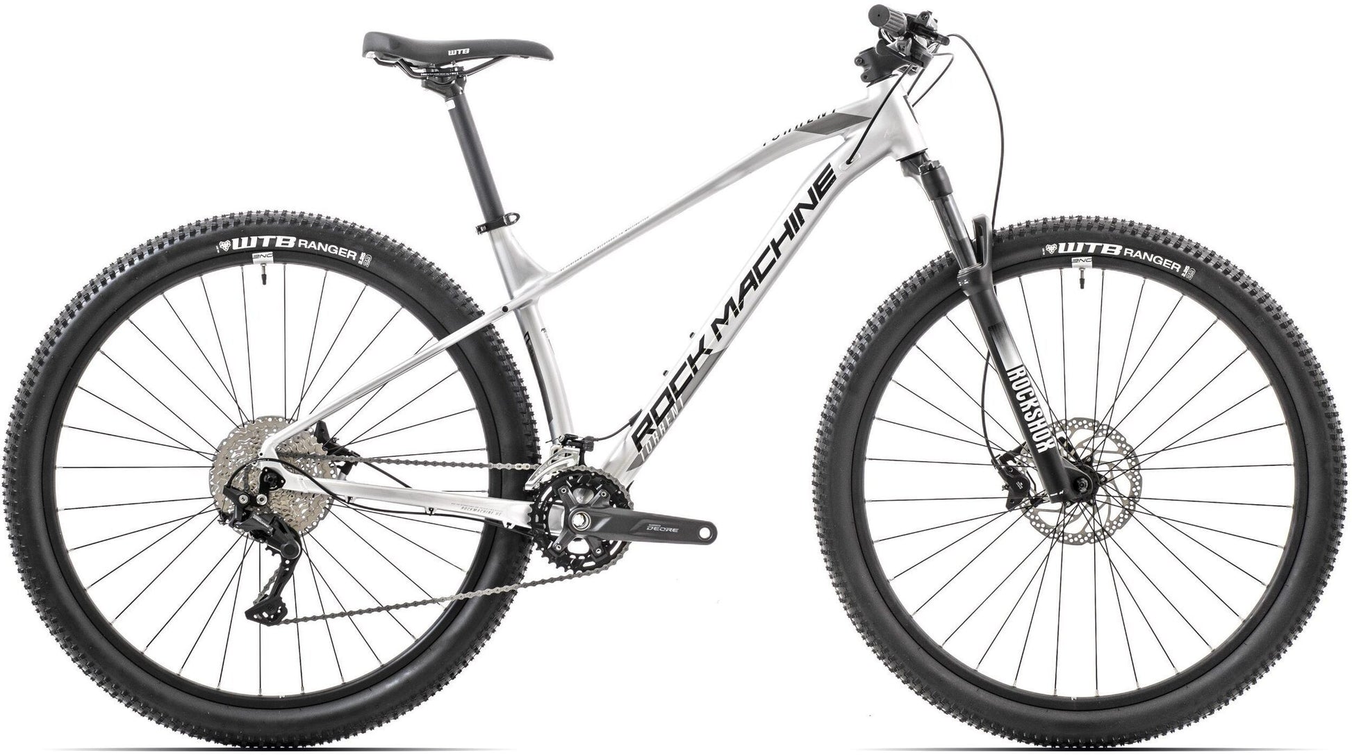 bicicleta rock machine torrent 50 29 29 gloss silver black grey 190 l 4 scaled