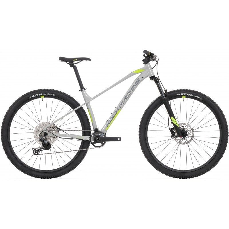 bicicleta rock machine torrent 60 29 29 gloss grey grey radioactive yellow 210 xl