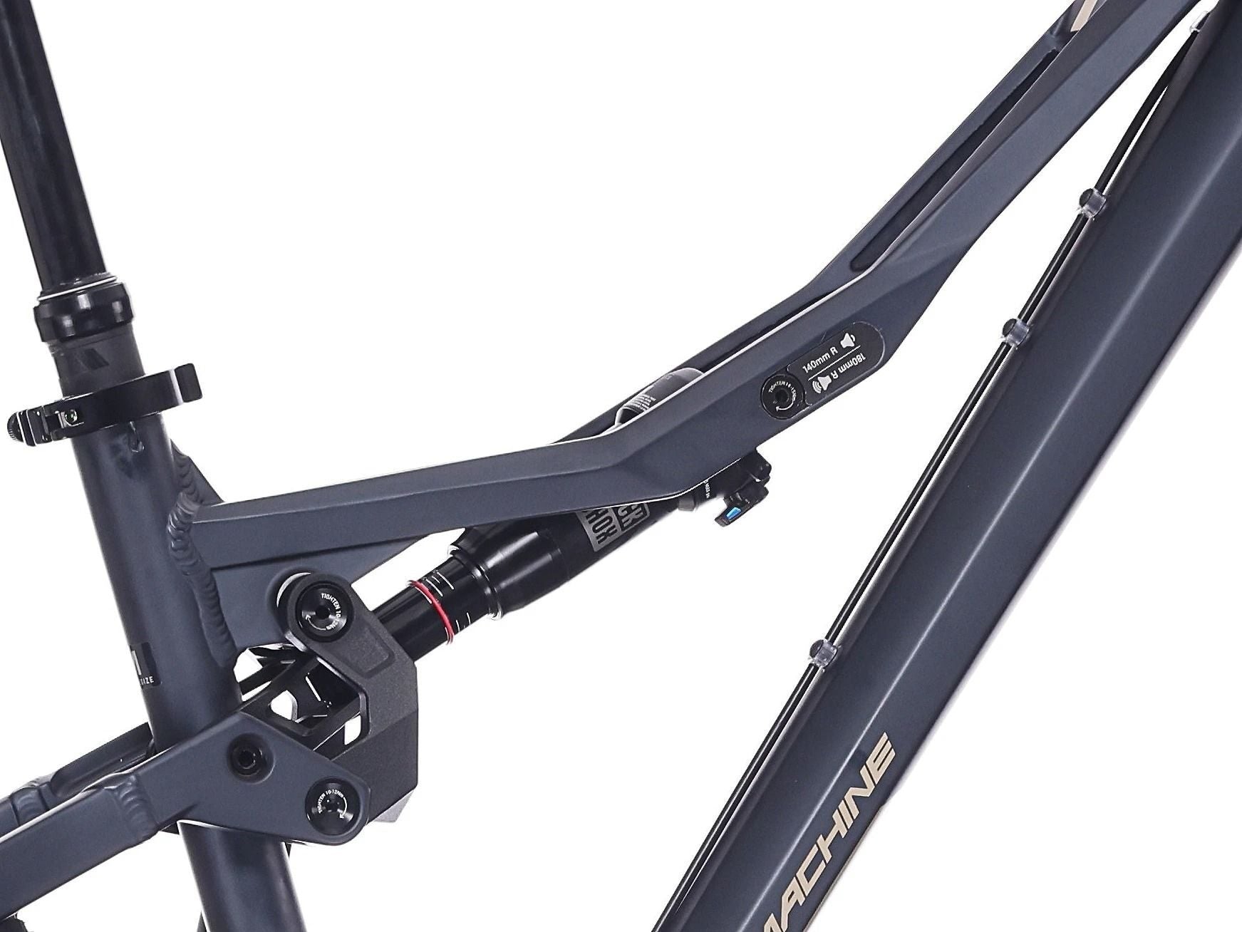 bicicleta rock machine whizz fs i 50 29 matte deep ocean blue 160 m 1