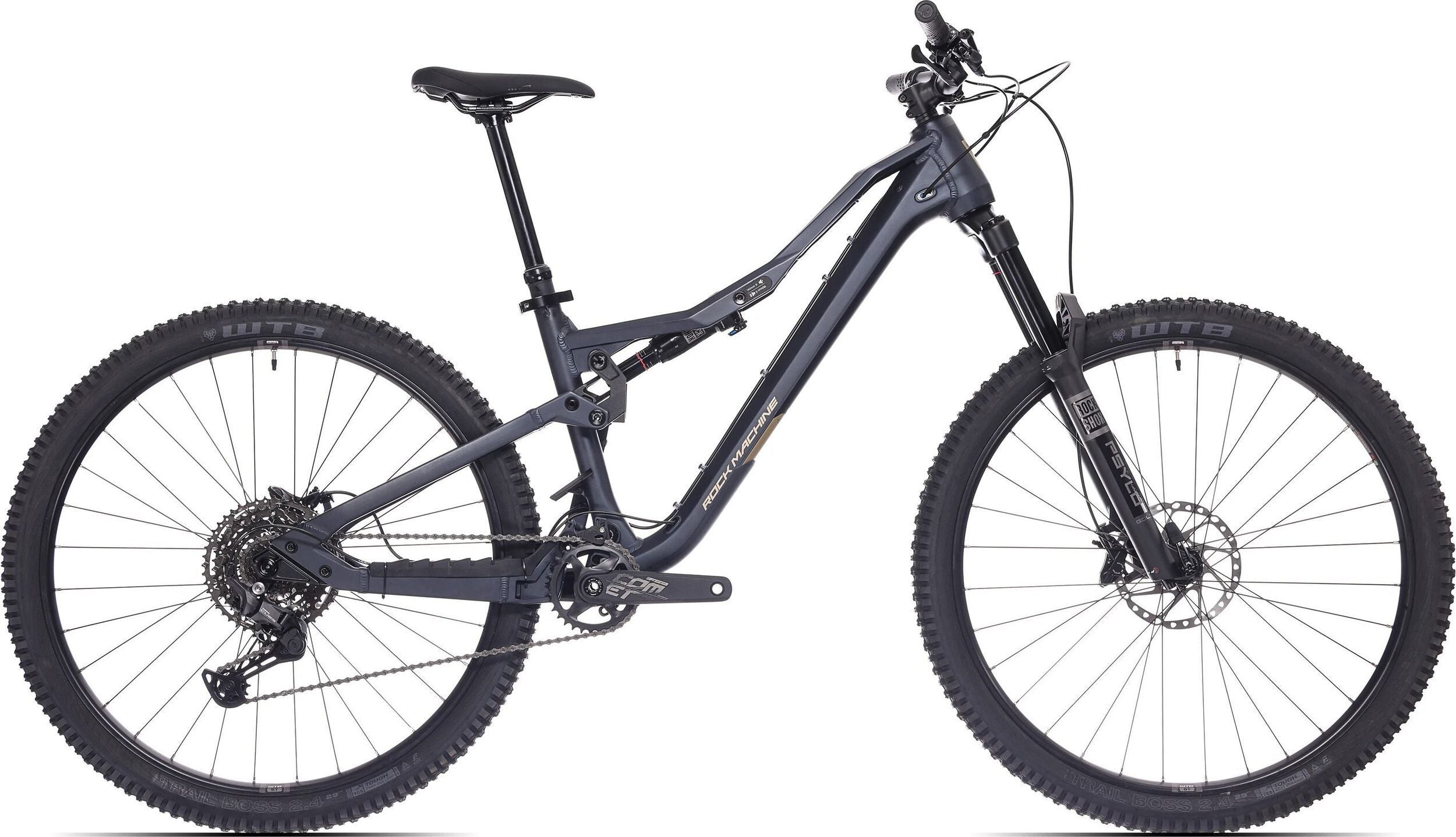 bicicleta rock machine whizz fs i 50 29 matte deep ocean blue 160 m
