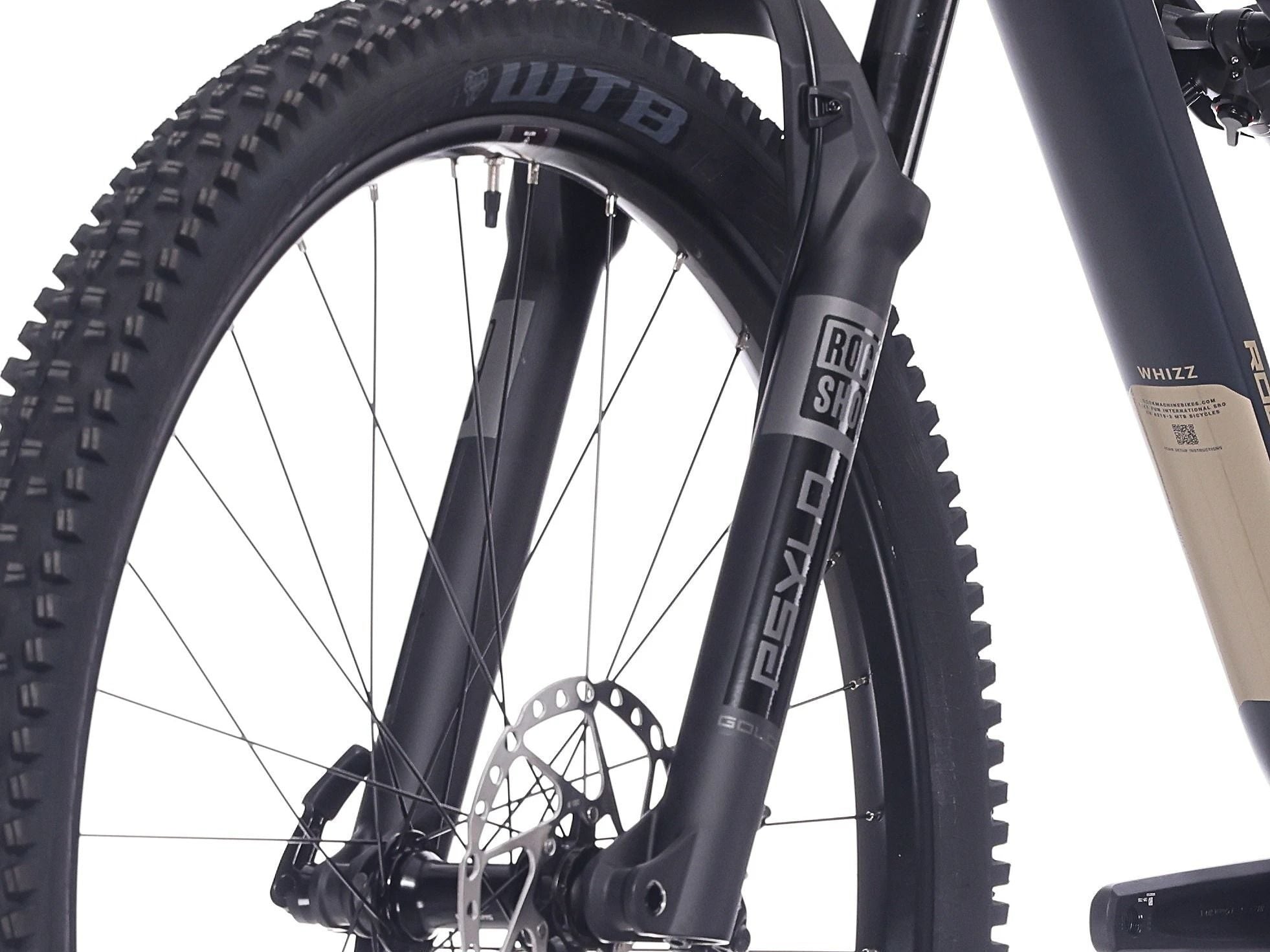 bicicleta rock machine whizz fs i 50 29 matte deep ocean blue 165 l 5