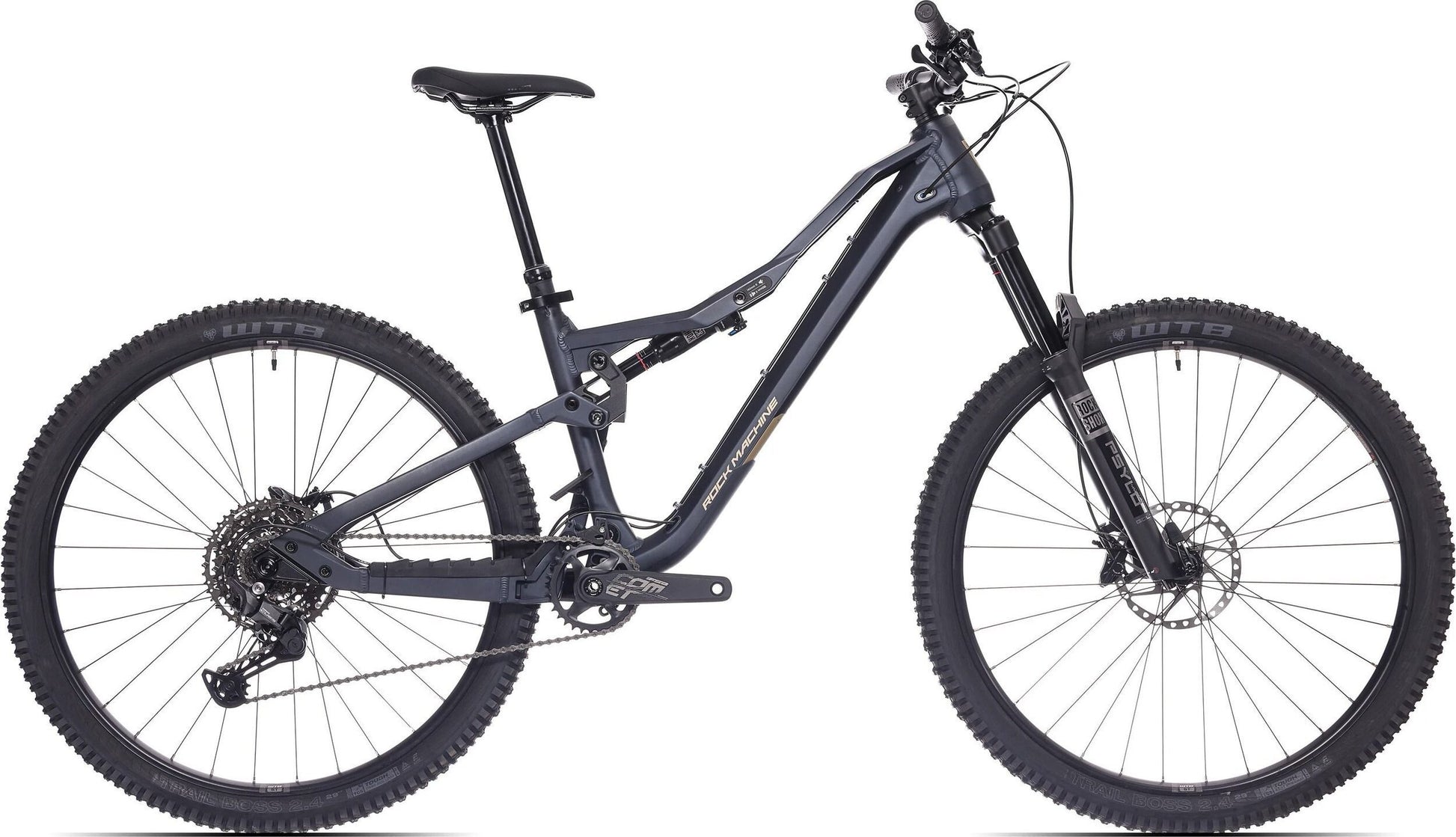 bicicleta rock machine whizz fs i 50 29 matte deep ocean blue 165 l