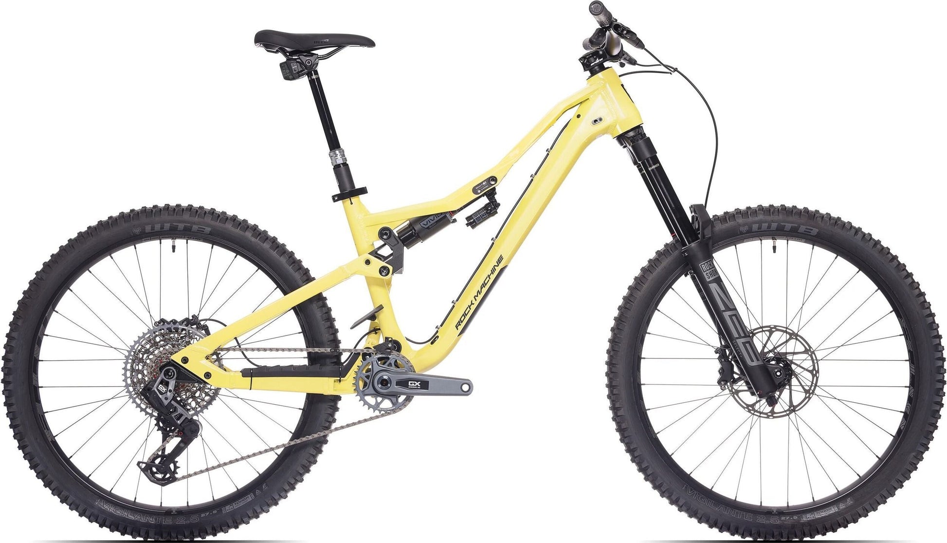 bicicleta rock machine whizz fs iii 90 axs 275 sulfur yellow 165 l
