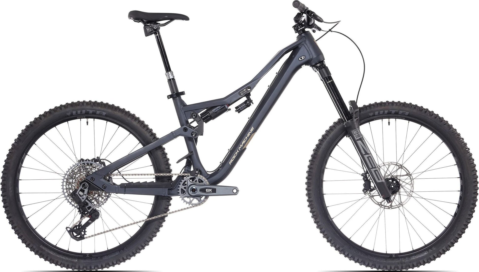 bicicleta rock machine whizz fs iii 90 axs 275matte deep ocean blue 160 m