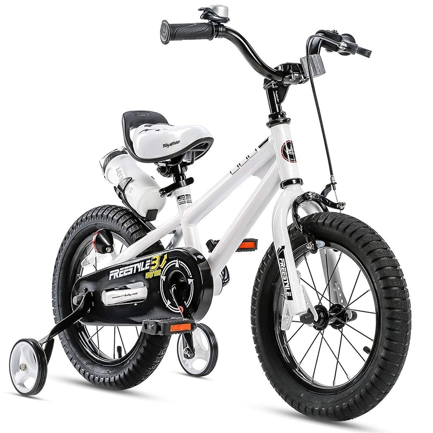 bicicleta royal baby freestyle 14 white