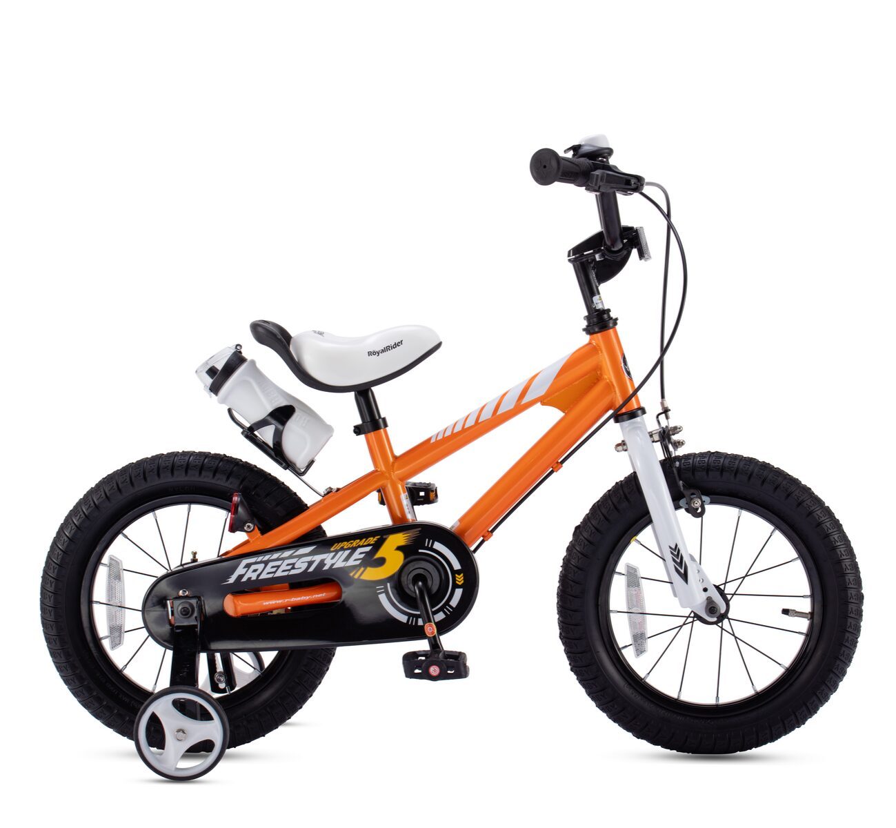 bicicleta royal baby freestyle coaster brake 14 orange