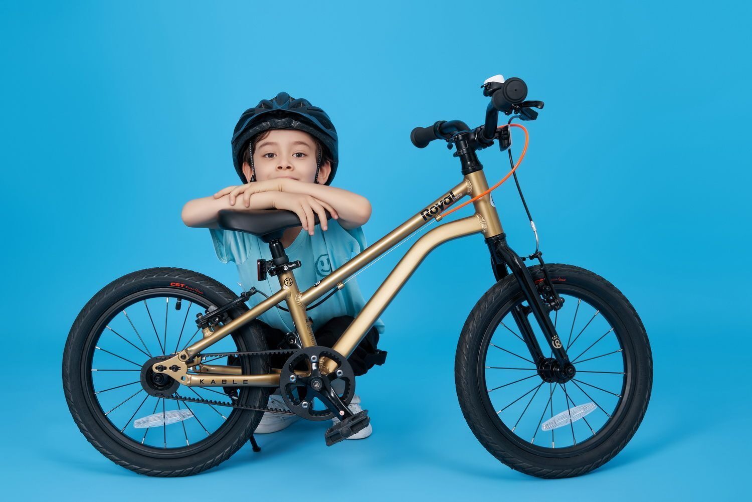 bicicleta royal baby kable belt 16 blue 7