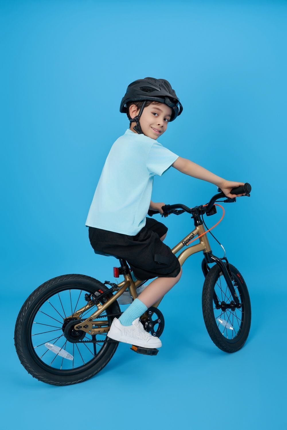 bicicleta royal baby kable belt 16 blue 8