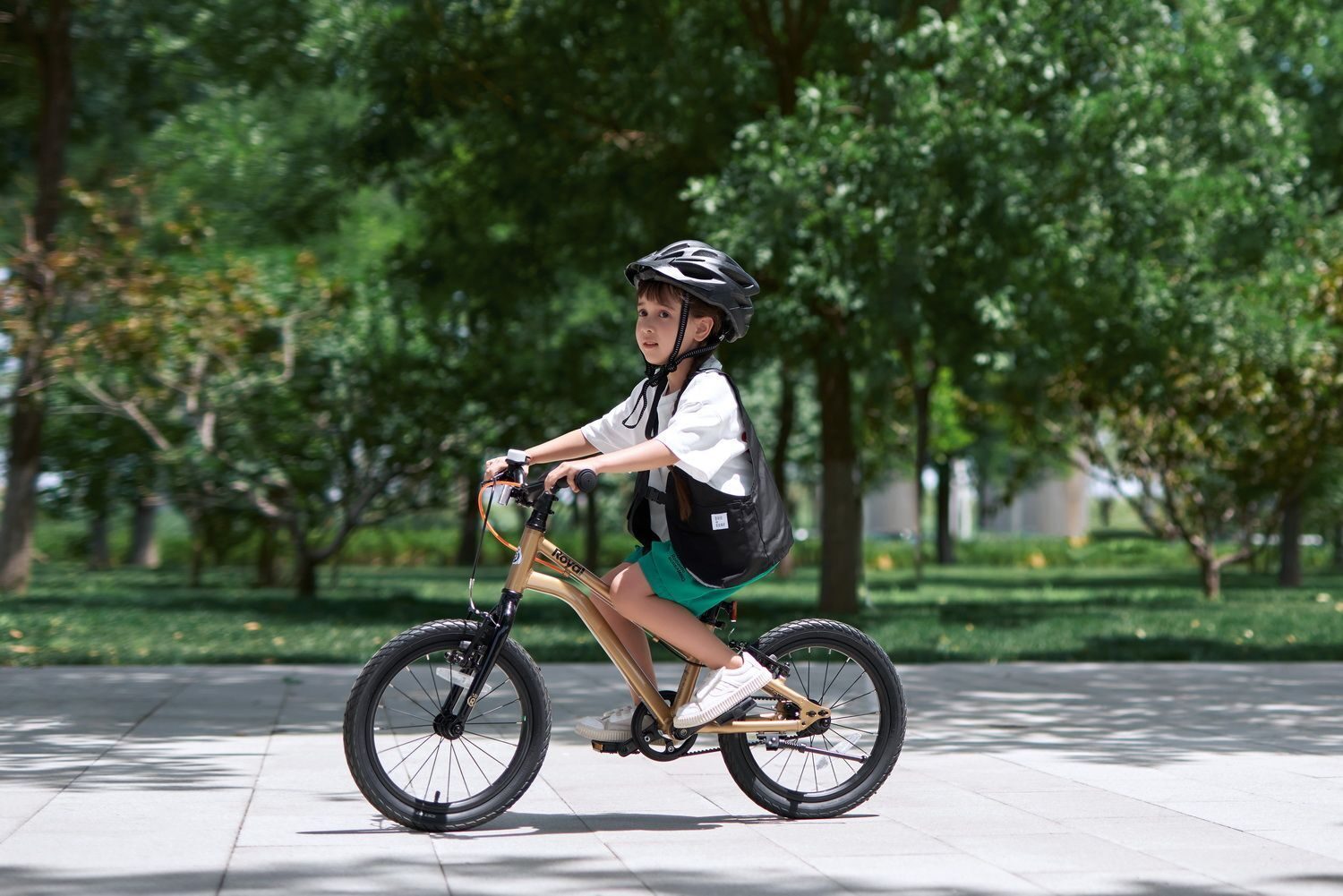 bicicleta royal baby kable belt 16 golden 3