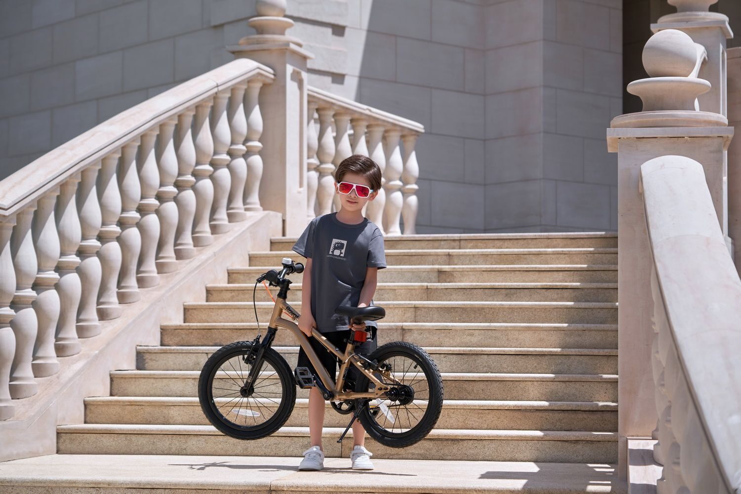 bicicleta royal baby kable belt 16 golden 9